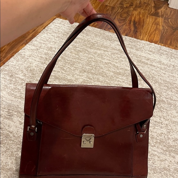 Wilsons Leather Pelle Studio Italian Leather Executive Messenger Bag Briefcase - Picture 12 of 17